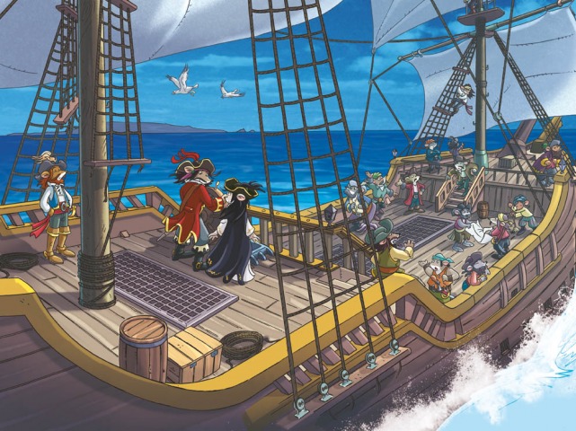 Woeste piraten op jacht