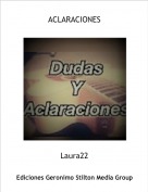 Laura22 - ACLARACIONES