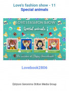 Lovebook2806 - Love's fashion show - 11Special animals