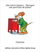 Clairette - Une lettre bizzare...Pourquoi une partition de piano?