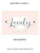 sara topolina - giornalino lovely 1