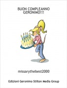 missarythebest2000 - BUON COMPLEANNO GERONIMO!!!