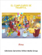 Rima - EL CUMPLEAÑOS DE TRAMPITA.